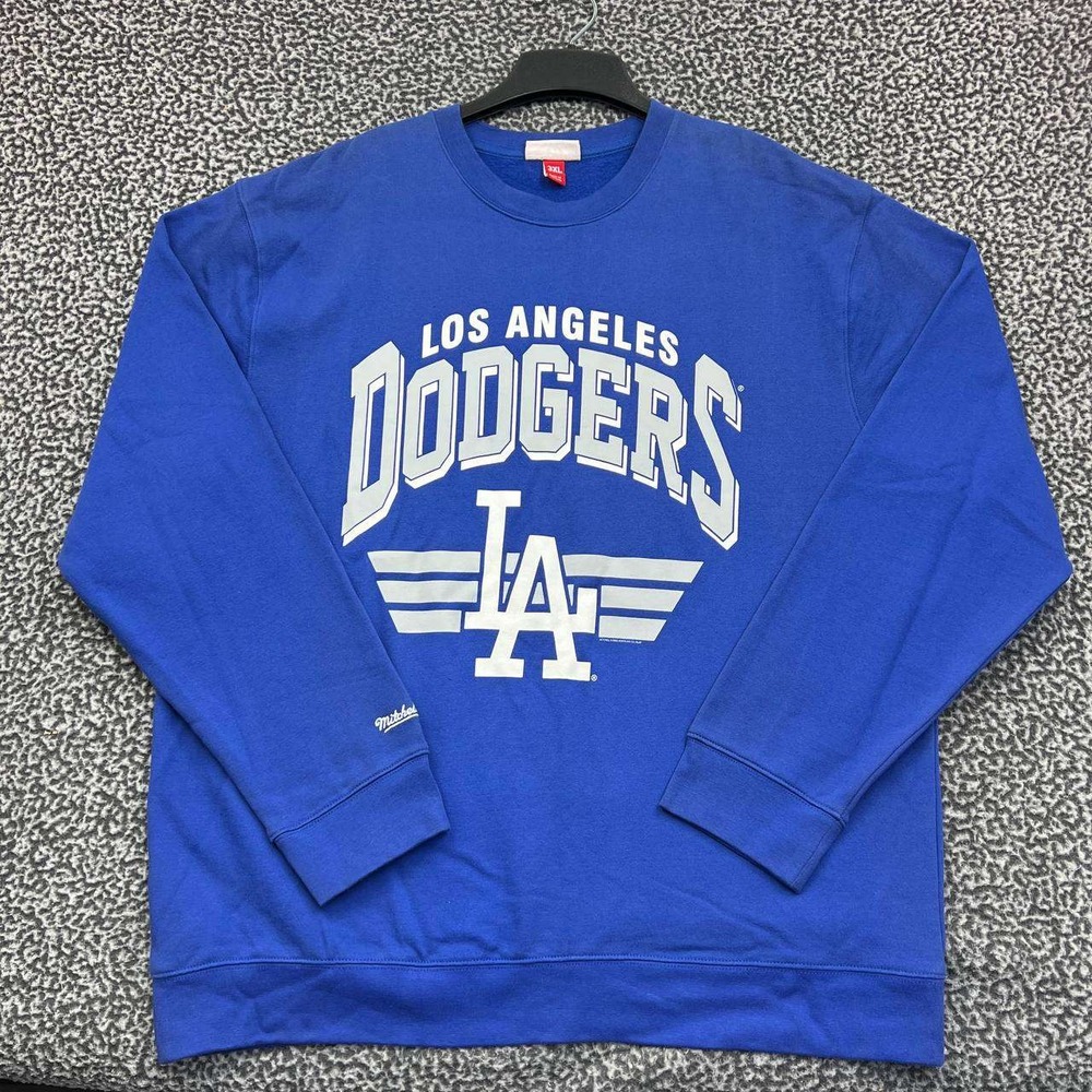 Los Angeles LA Dodgers Sweatshirt Men‎ XXXL Mitchell & Ness Fleece Pullover 3XL